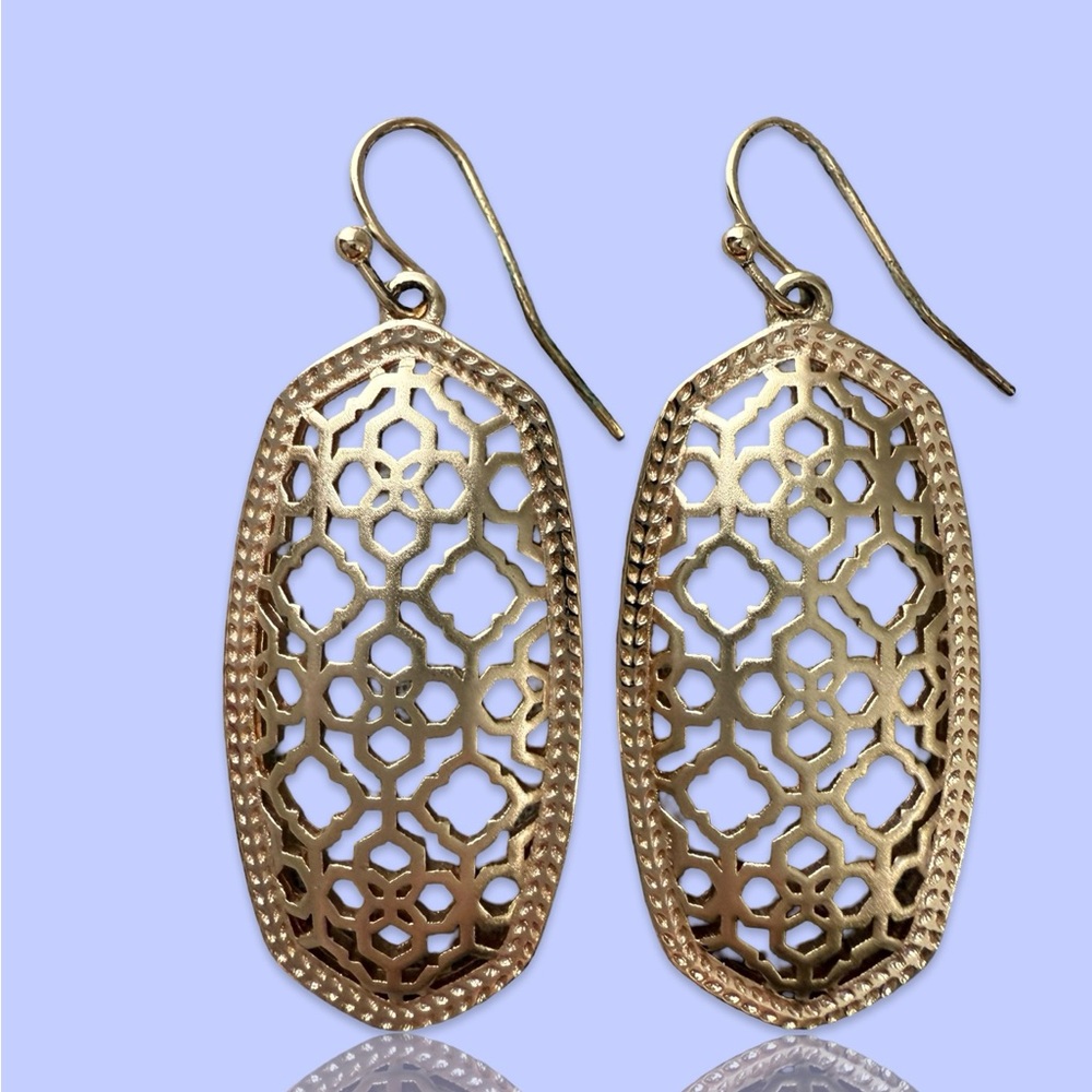 Kendra Scott Gold Filigree Earrings